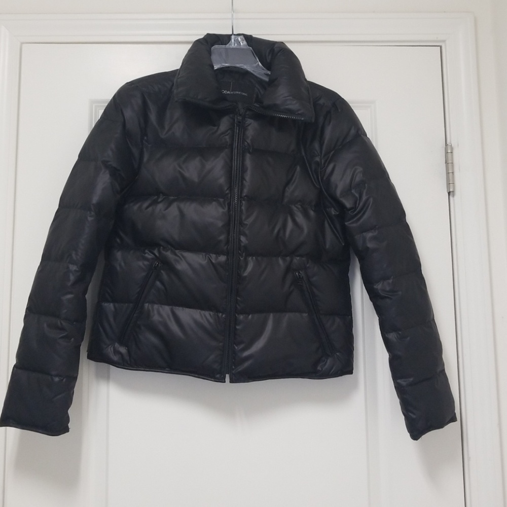 Moda International black puffer coat